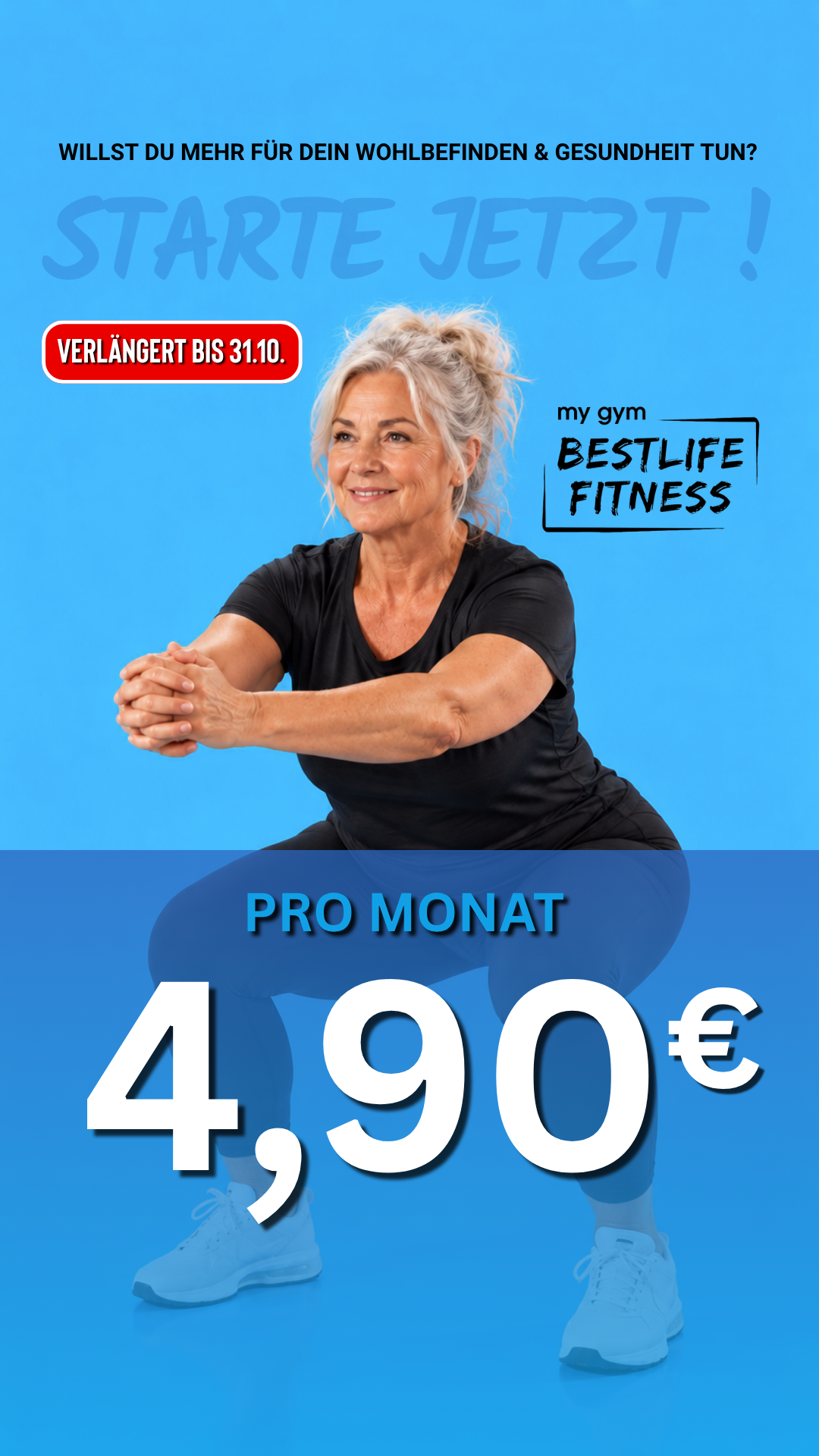 BestLife Fitness Plüderhausen – Aktion: Starte jetzt! 4,90 € pro Monat, verlängert bis 31.10.